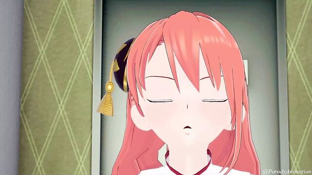 Luffy fucking Kagura's mom Kouka from Gintama - Koikatsu party