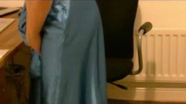 Jizzing on my slinky satin prom dress