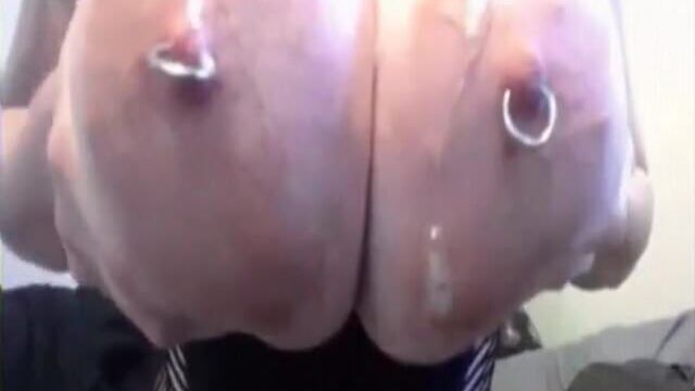 My Sexy Piercings Huge pierced tits girl riding toy