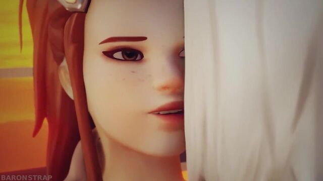 Overwatch Ashe having some BDSM Fun with Brigitte