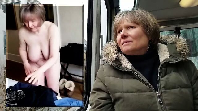 Public vs Private naked GILF