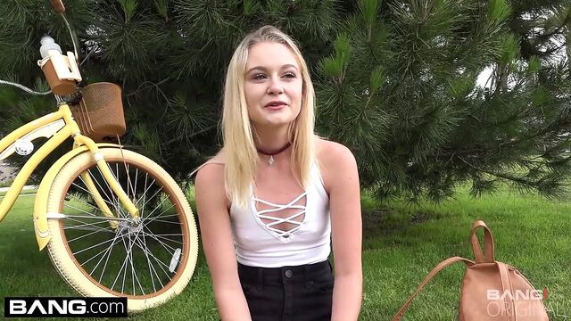 Kenzie Kai flashing her tiny tits in public