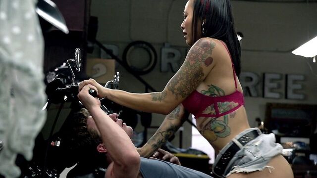 Levy Tran Sex On A Top Of A Motorcycle In Shameless