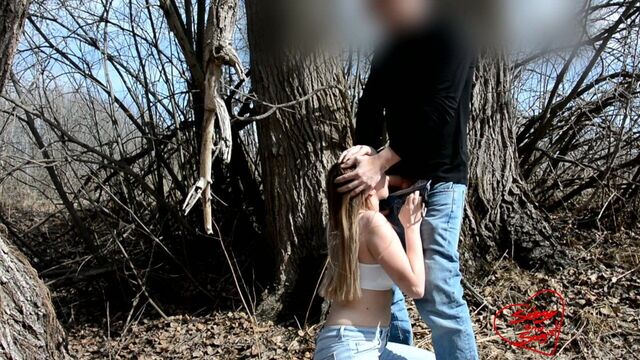 Seduced a Friend for a Walk in the Park – Cum on her ass