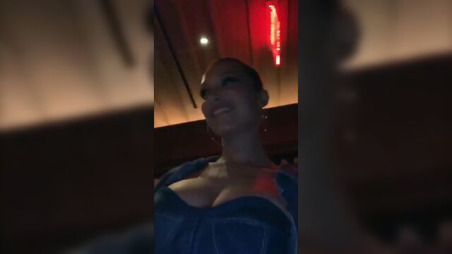 Bella Hadid Epic Cleavage 4-23-19