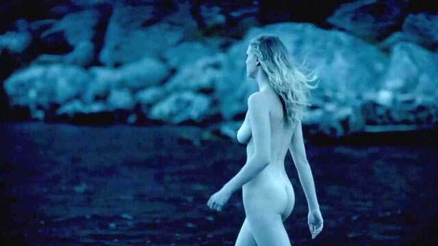 Gaia Weiss Nude Scene from 'Vikings' On ScandalPlanet.Com
