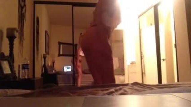 Alice Haig sexy striptease dance for webcam