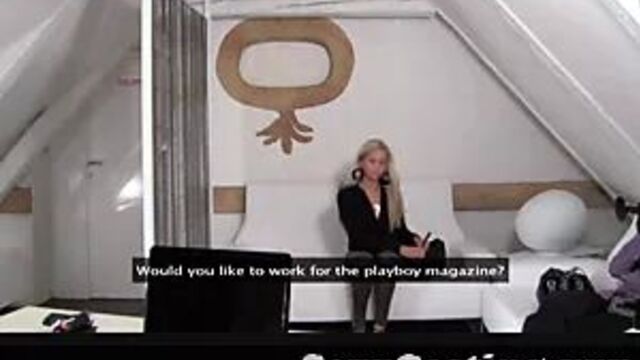 Casting - Anna Kournikova lookalike is an absolute nymph