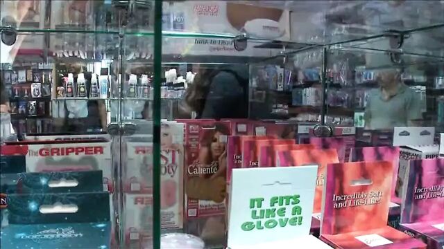 Blond slut used in public