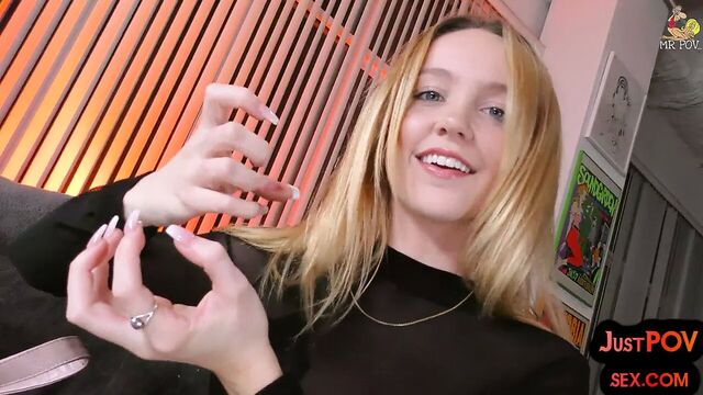 Anal oiled amateur teen POV banging while talking slutty