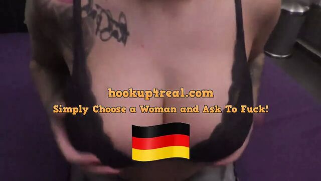 Thick German Girl Pounded Hard and Swallow Sperma