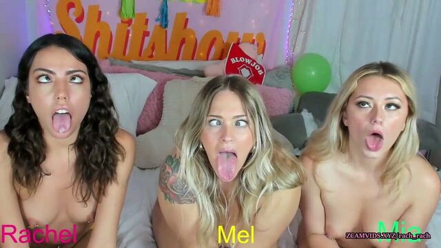 Busty female blowjob competition