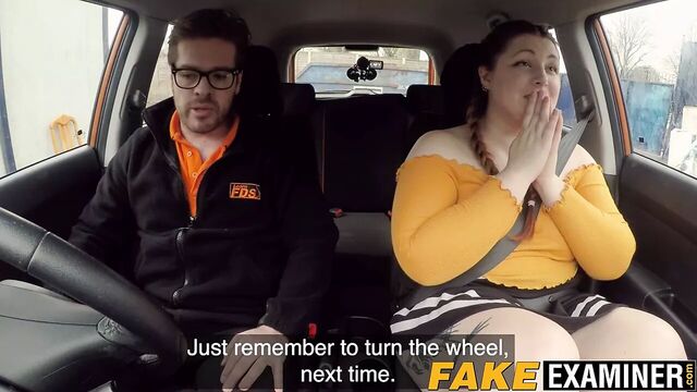 Fake driving school fucks bbw