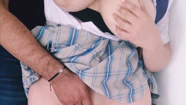 Latina teen is masturbated by her teacher