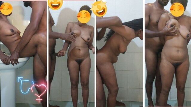 Sri lanka tamil girl and shihala boy - hardcore sex in bathroom
