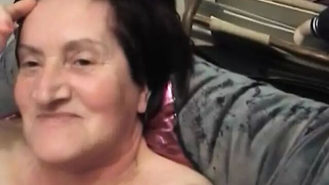 A short haired German lady gets her muff destroyed by a hard pecker