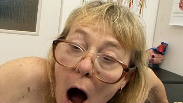 Rough granny sex with a big young cock and hairy grandma