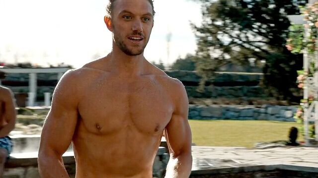 Celebrity Hunk Adam Demos shirtless scenes