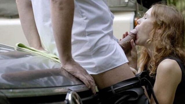 Antje Monning Outdoor Blowjob On ScandalPlanet.Com