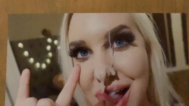 Tara Babcock 3x multiple cumshot on her face cumtribute