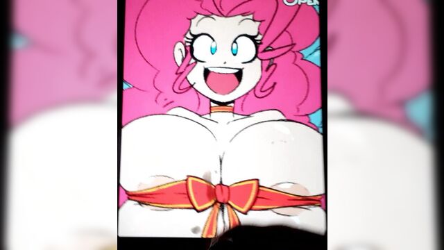 Giving Pinkie Pie a gift