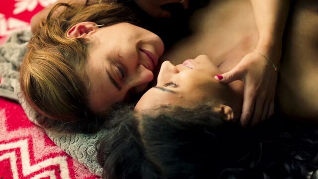 Lola Zackow and Madeleine Martin Lesbian Love - Dystopia