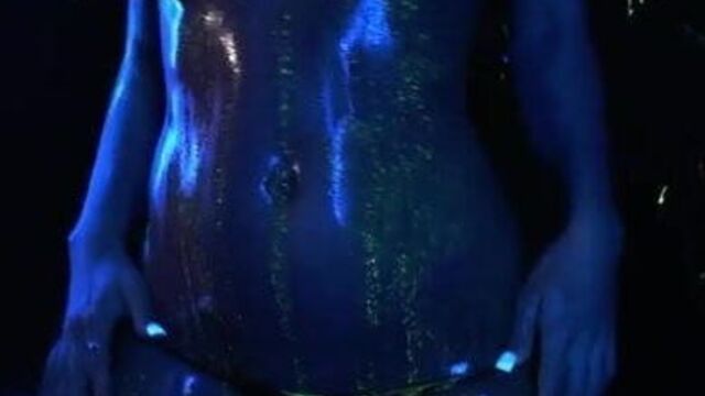 NXkkX blue lit dance almost avatar cospl4y