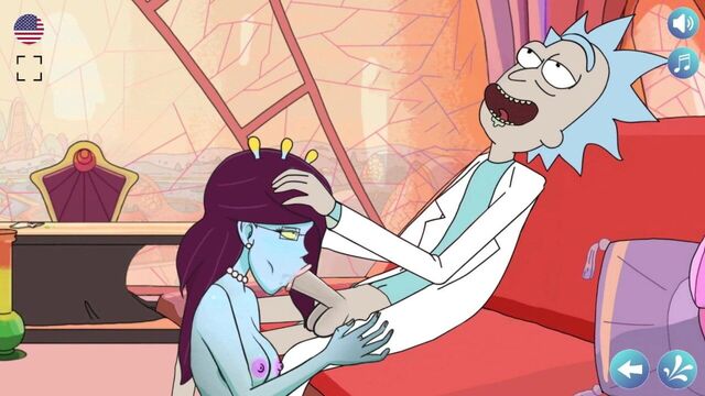 Rick's Lewd Universe - Blue skinned chick being banged